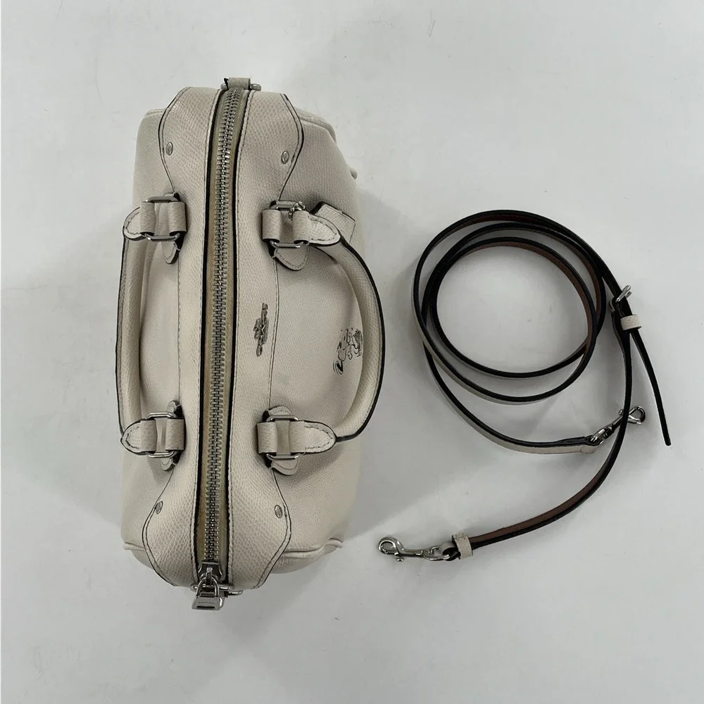 Coach Peanuts Limited Edition Snoopy Mini‎ Bennett Satchel Crossbody White Chalk